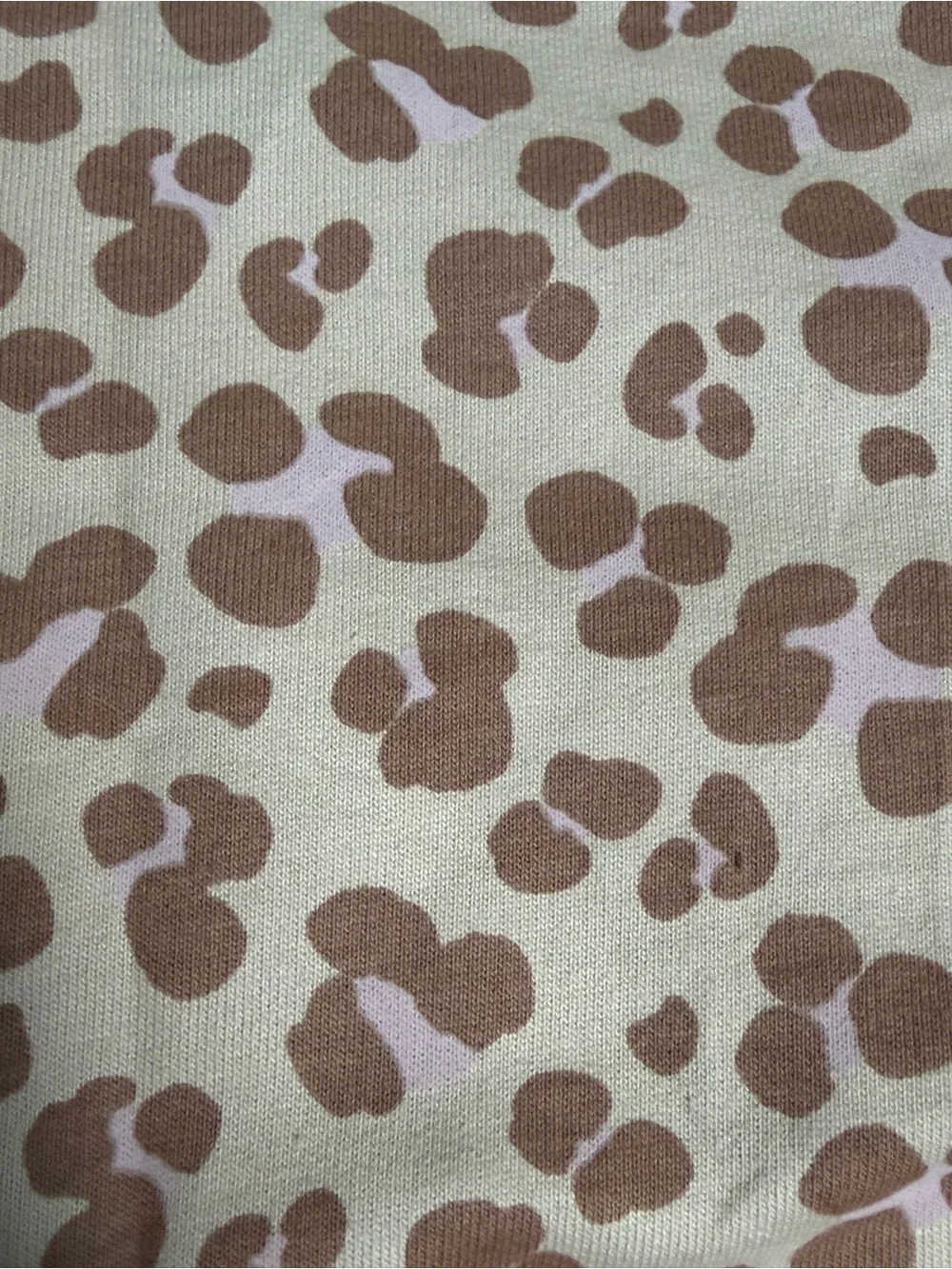 Carter’s Just One You Leopard Puff Sleeve Sweatshirt 9M beige pink cotton